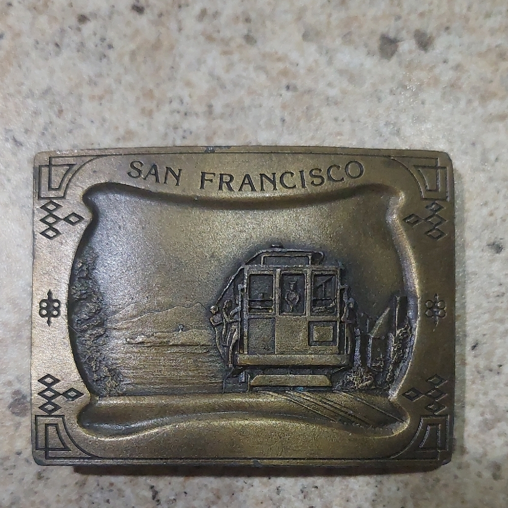 Earth Bronze San Francisco Belt Buckle